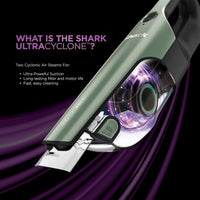 Shark CH901 UltraCyclone Pro Cordless Handheld Vacuum, with XL Dust Cup, in Green