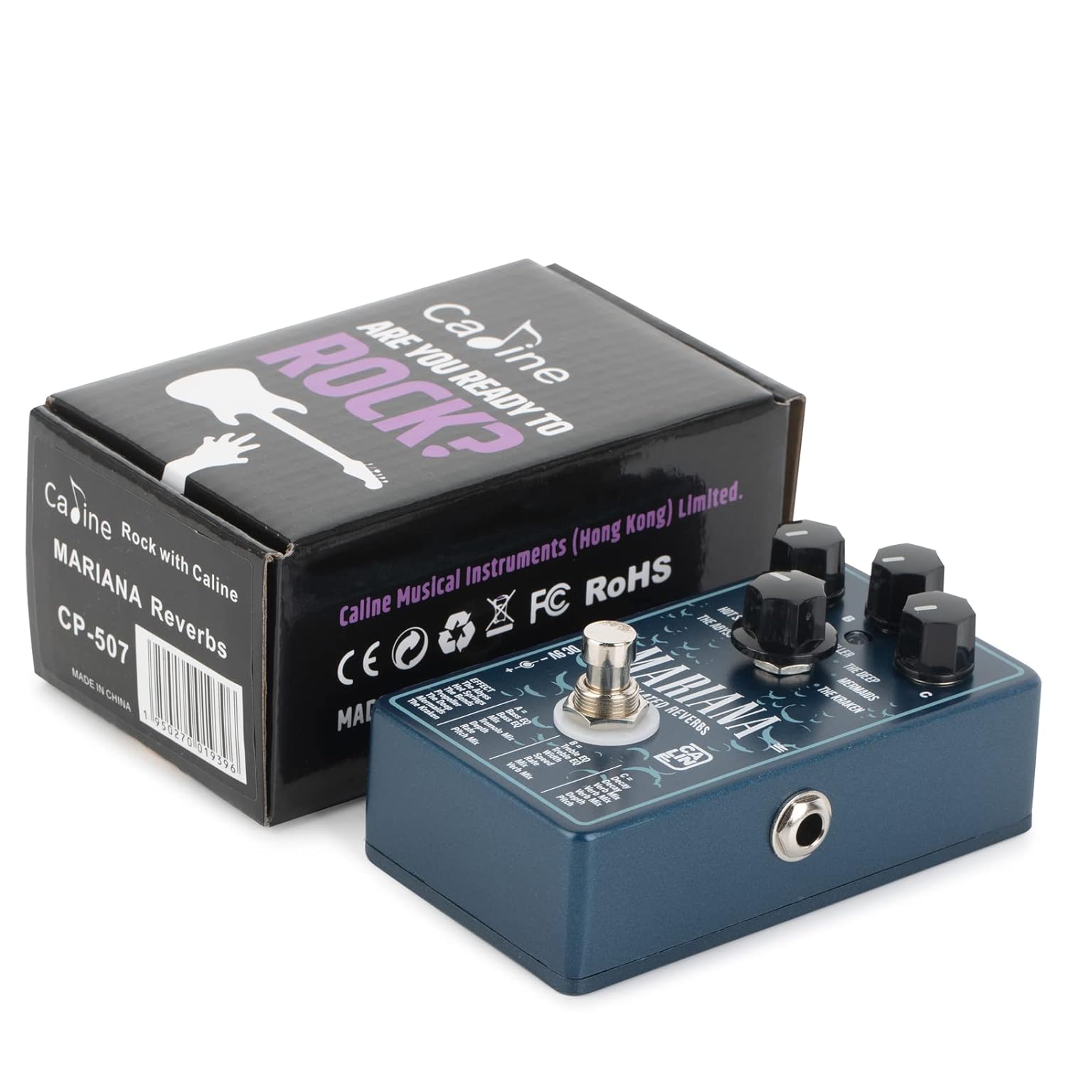 Caline CP-507 Mariana Modulated Reverbs Pedal (7 Kinds of Reverb) Aluminum Alloy Casing