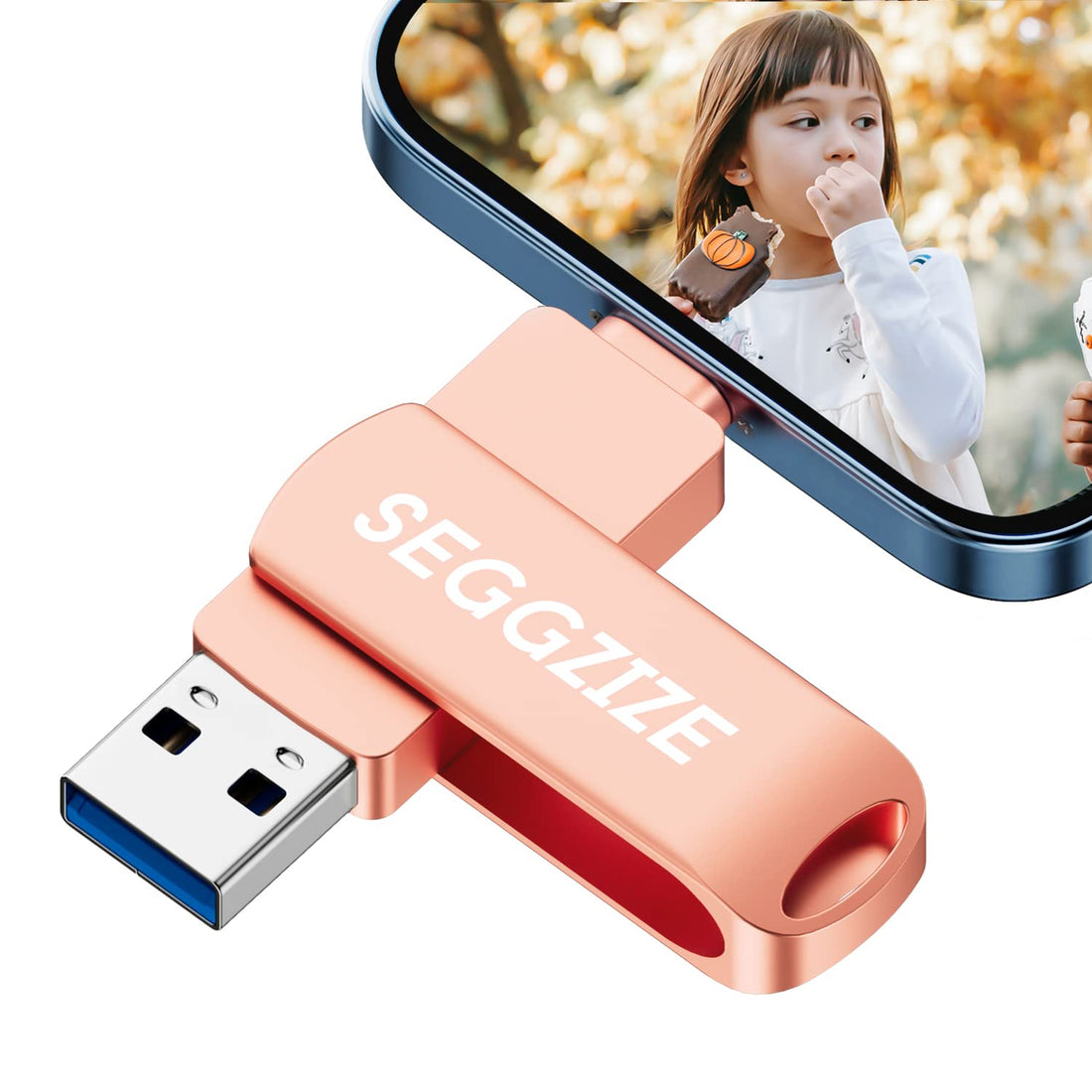 64GB Flash Drive for iPhone,3 in 1 iPhone USB Flash Drive,USB 3.0 iPhone Memory Stick for iPhone,Android Phone,PC,Mac,Tablet…