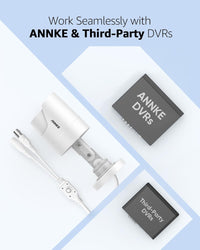 ANNKE 1080P CCTV Home Surveillance Bullet Camera, Security Camera with IP66 Weatherproof and Dustproof for Outdoor Use