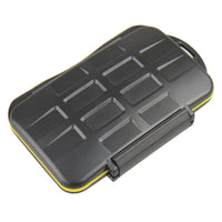 JJC MC-SDMSD24 Water-Resistant Holder Storage Memory Card Case for 12 SD Cards + 12 Micro SD Cards
