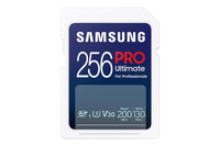SAMSUNG PRO Ultimate Full Size 256GB SDXC Memory Card, Up to 200 MB/s, 4K UHD, UHS-I, C10, U3, V30, A2, for DSLR, Mirrorless Cameras, PCs, MB-SY256S/AM