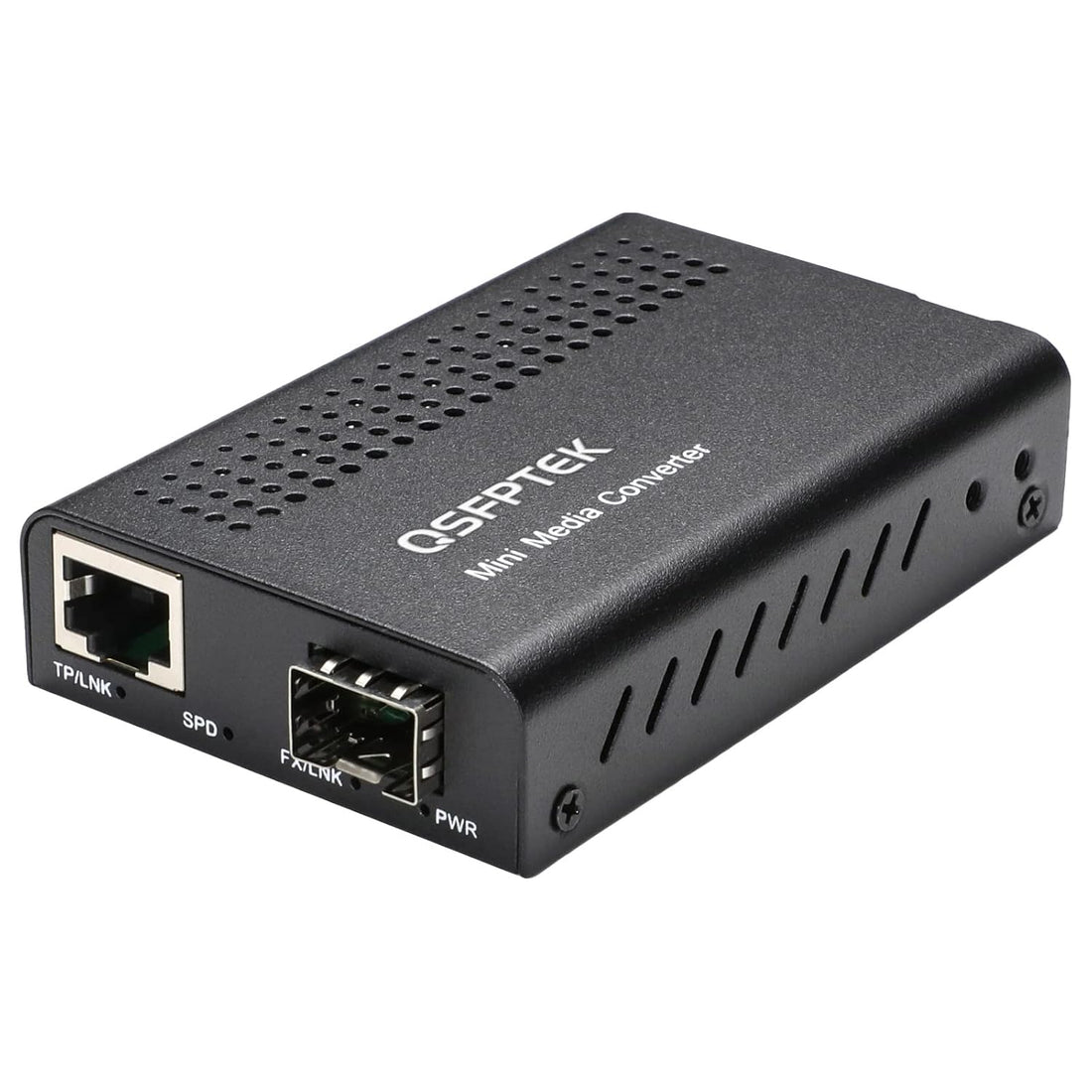 10G MINI Media Coverter, 10 Gigabit Fiber to 10Gb Copper UTP Media Converter, Mini Unmanaged 1x 100M/1G/2.5G/5G/10GBase-T RJ45 to 1x 10GBase-X SFP+ Slot 10Gigabit Ethernet Media Converter - 1pc