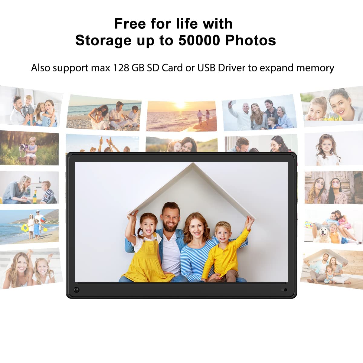 Digital Picture Frame 15.6 inch WiFi Digital Photo Frame with 32GB Storage, Auto-Rotate, IPS Touch Screen, APP Bidirectional Control, Free Unlimited Data, Share Moments Instantly via Free APP Email