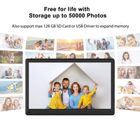 Digital Picture Frame 15.6 inch WiFi Digital Photo Frame with 32GB Storage, Auto-Rotate, IPS Touch Screen, APP Bidirectional Control, Free Unlimited Data, Share Moments Instantly via Free APP Email