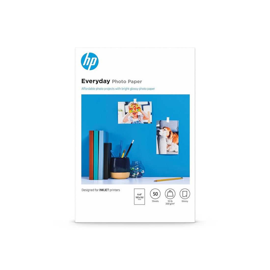 HP Everyday Photo Paper Glossy (4x6 50 sht)"