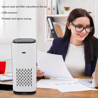 Mini Air Purifier 800W Portable Air Purifier USB Powered Strong Adsorption Quick Purification Space Saving for Home Office