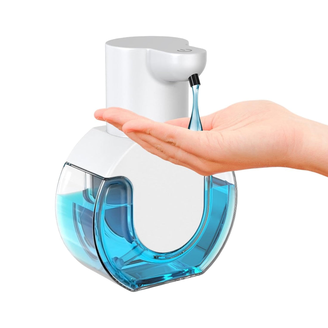 Automatic Liquid Soap Dispenser Touchless Hand Soap Dispenser with Adjustable Soap Dispensing Volume Wall Mounted Automatic Hand Soap for Bathroom Countertop, Kitchen(Size:430ml - Gel discharged)
