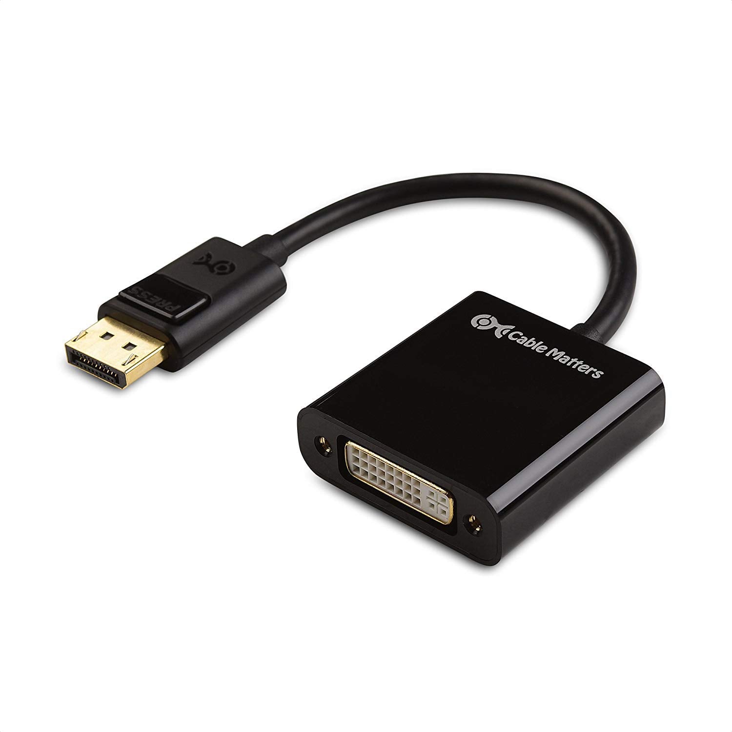 Cable Matters 102002 DisplayPort to DVI Male to Female Adapter