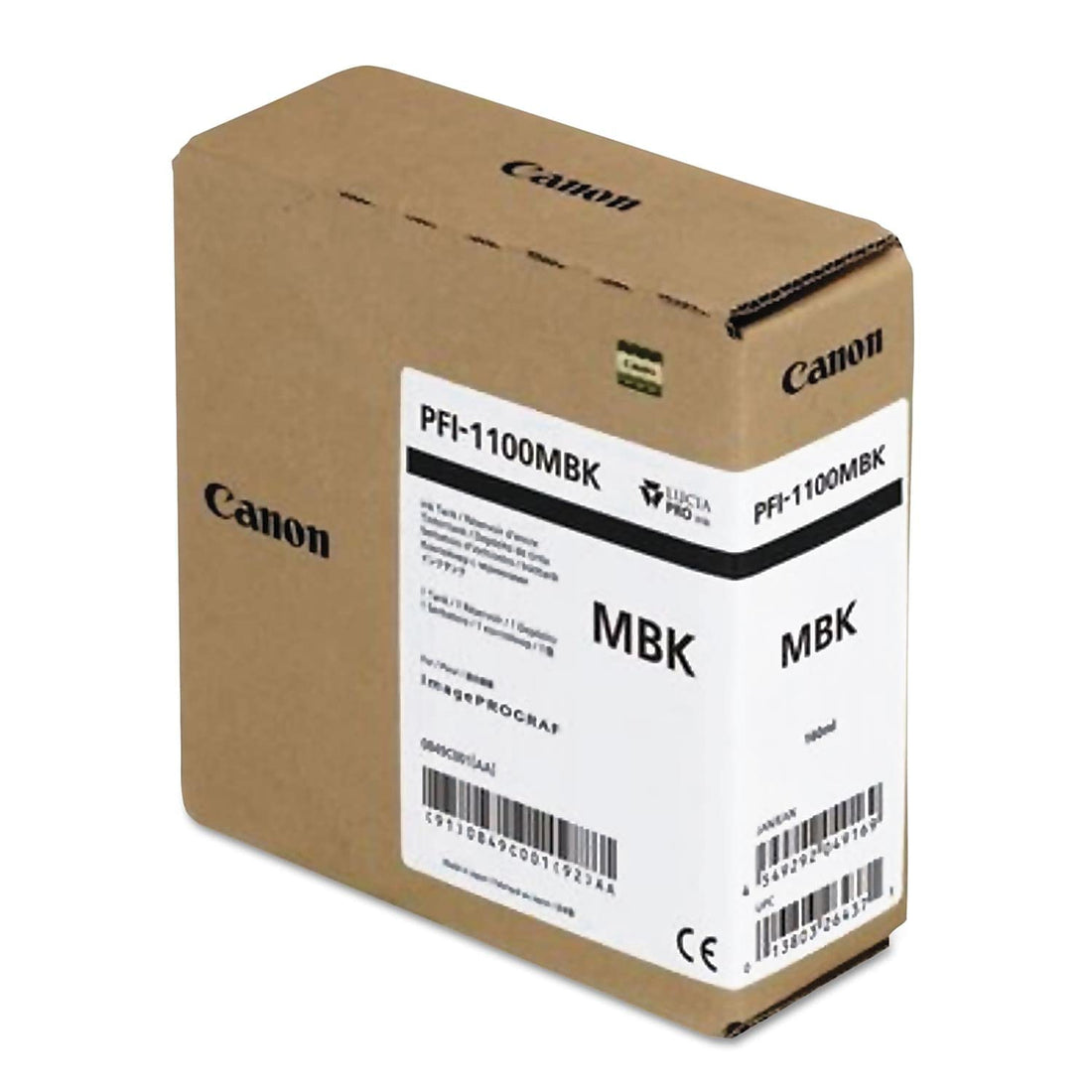 Canon PFI-1100 (0849C001AA) Standard Yield (Matte Black) Ink in Retail Packaging