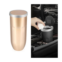 AICEL Car Trash Can with Lid, Automotive Cup Holder Mini Garbage Bin, Leakproof and Waterproof Multipurpose Waste Basket for Car Door Pocket, Portable Small Trash Can fit Auto Home Office