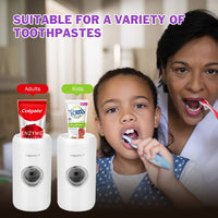Toothpaste Dispenser, Automatic Toothpaste Dispenser, Electric Toothpaste Dispenser, Electric Toothpaste Dispenser with Sensor, for Washroom Bathroom-White