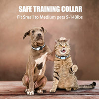 Pumila Dog Training Collar - Rechargeable Dog Shock Collar w/3 Modes, Beep, Vibration and Shock, Waterproof Pet Behaviour Training for Extra Small, Medium, Large Dogs (White)