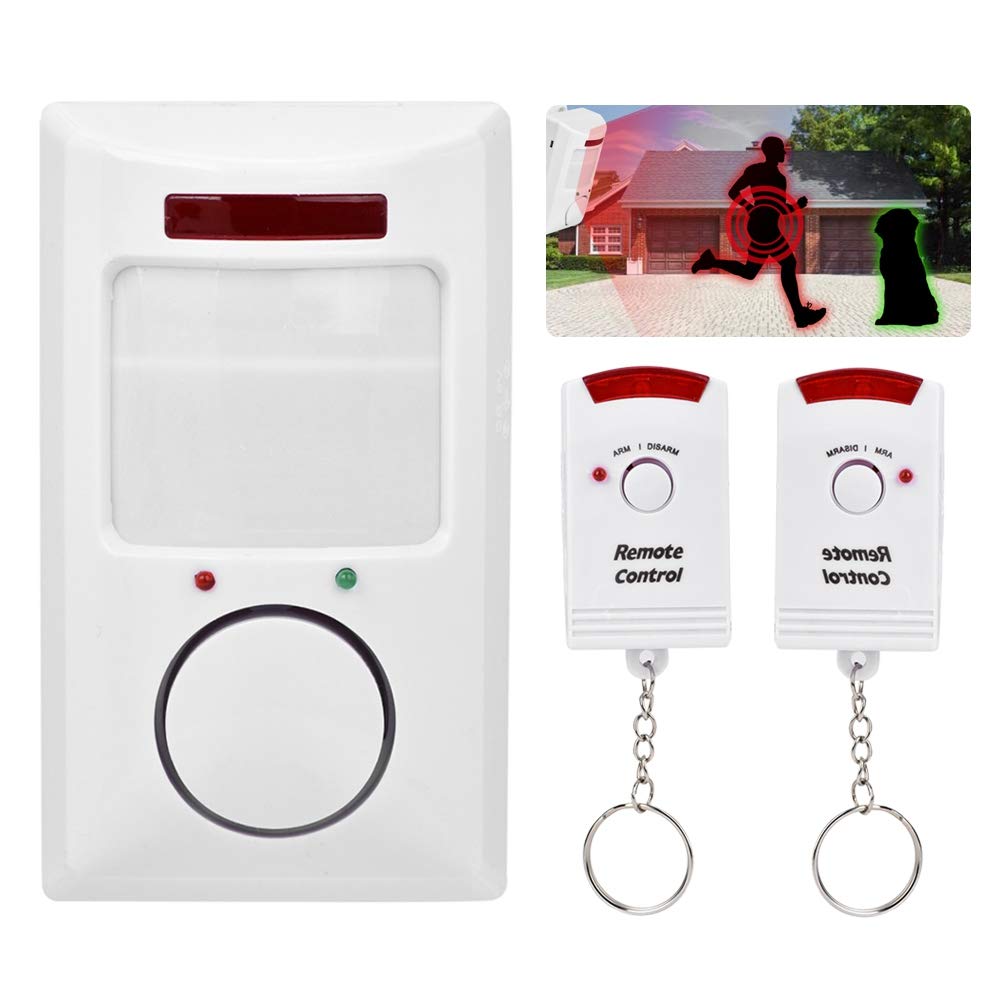 Wireless Alarm System, Home Security Driveway Alarm, PIR Motion Sensor Alarm Detector, 105dB Infrared Wall Alert System Kit for Home Security