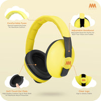 mumba Baby Ear Protection Noise Cancelling Headphones for Babies and Toddlers Baby Earmuffs - Ages 3-24+ Months