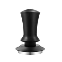 K COOL Espresso Hand Tamper, Premium Barista Coffee Tamper with Calibrated Spring, Stainless Steel Base Tamper Compatible with Espresso Machine Rancilio, Gaggia Bottomless Portafilter (58mm, Black)