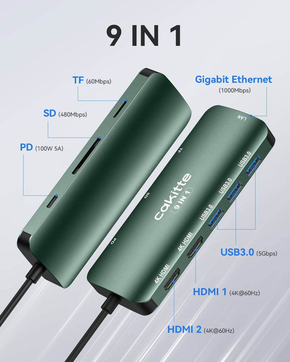 Docking Station RJ45 Green