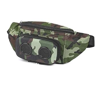 The #1 Fannypack with Speakers. Bluetooth Fanny Pack for Parties/Festivals/Raves/Beach/Boats. Rechargeable, Works with iPhone & Android. #1 Bachelorette Party Gift (Camo, 2019 Edition)