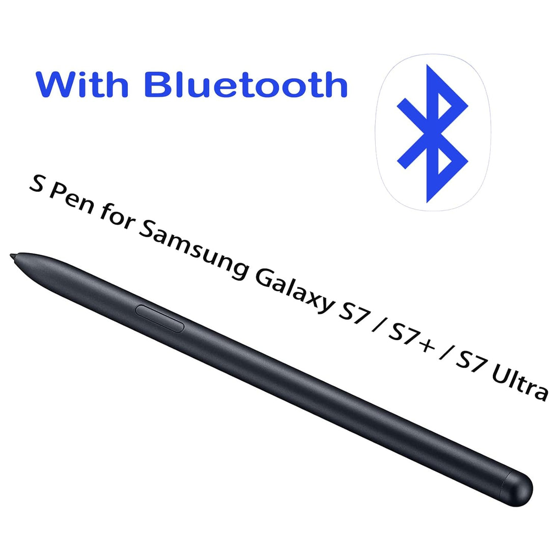 Galaxy Tab S7 S Pen Replacement(with Bluetooth) Stylus Pen for Samsung Galaxy Tab S7 Tab S7 Ultra Tab S7 Plus SM-T870, SM-T875, SM-T876B(Mystic Black)