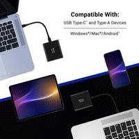 PNY EliteX-PRO 2TB USB 3.2 Gen 2x2 Type-C Portable Solid State Drive (SSD) – (PSD0CS2260-2TB-RB)
