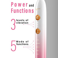 WAGNER Switzerland WHITEN+ Edition. Smart Electric Toothbrush with Pressure Sensor. 5 Brushing Modes and 3 Intensity Levels, 8 Dupont Bristles, Premium Travel Case. (Magnolia Gold)
