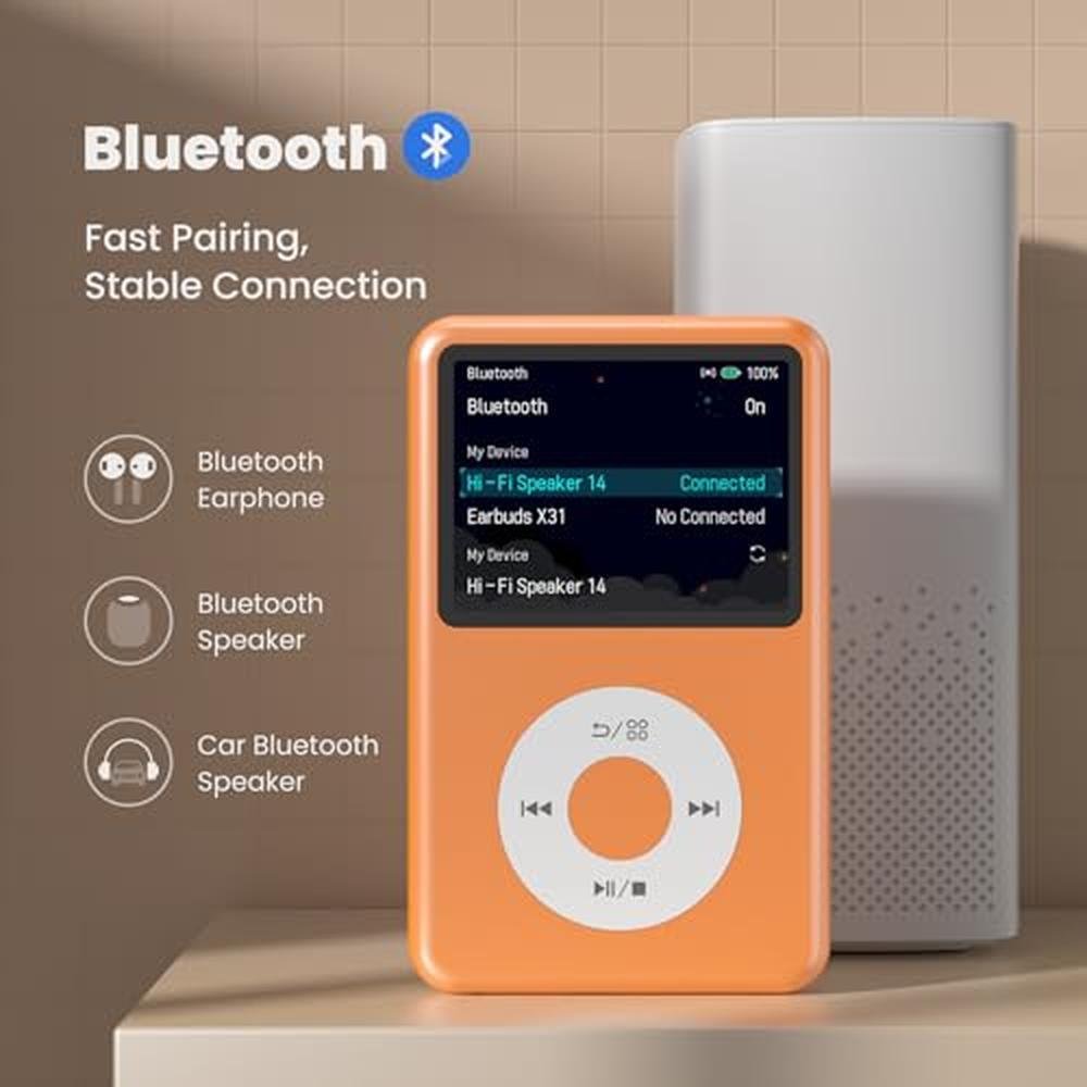 64gb Mp3 Player: Bluetooth Y1 Portable Music Digital Player – Close-up Detail