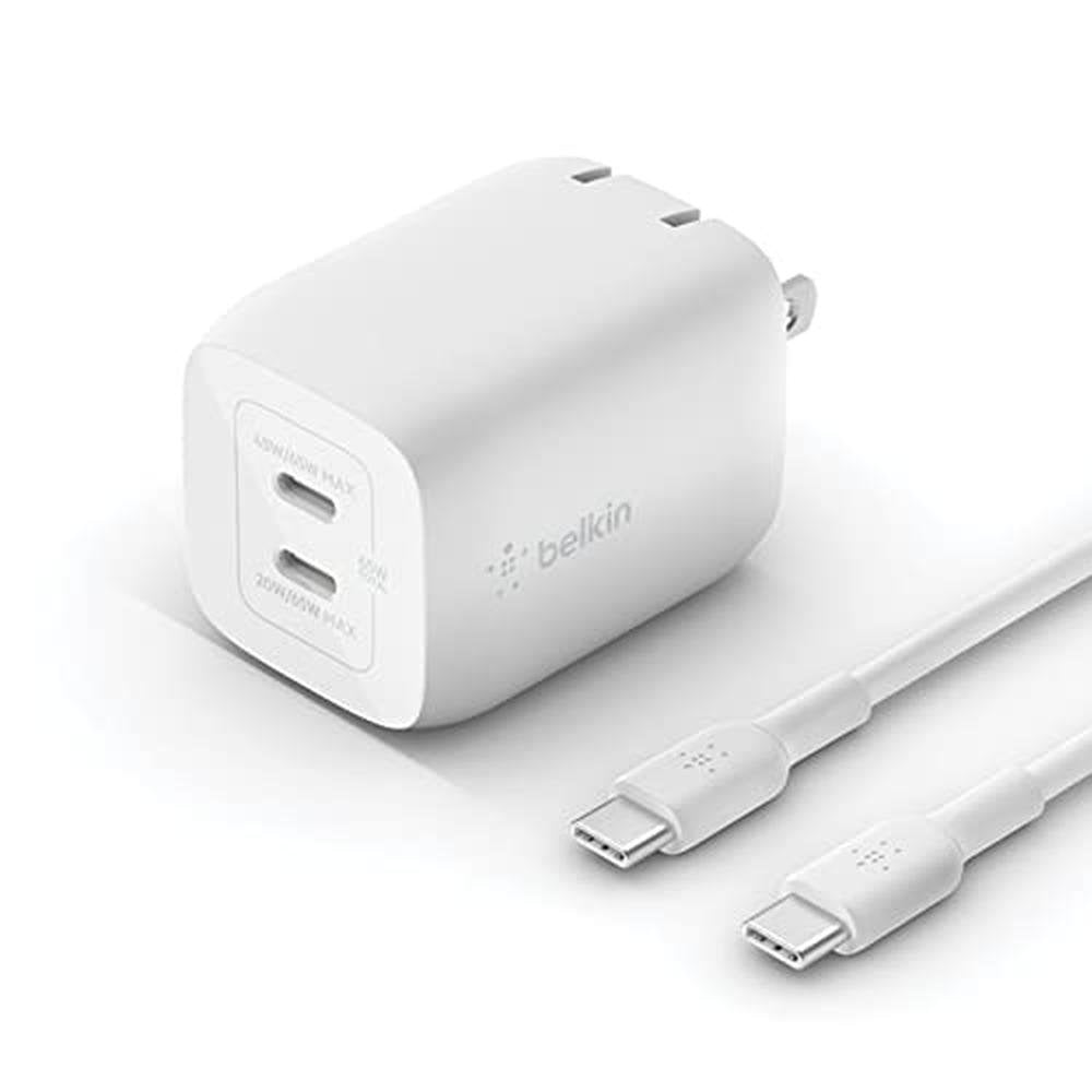 65w Dual USB C Charger: Premium High-End Electronics – Front View