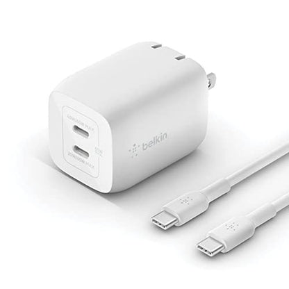 65w Dual USB C Charger: Premium High-End Electronics – Front View