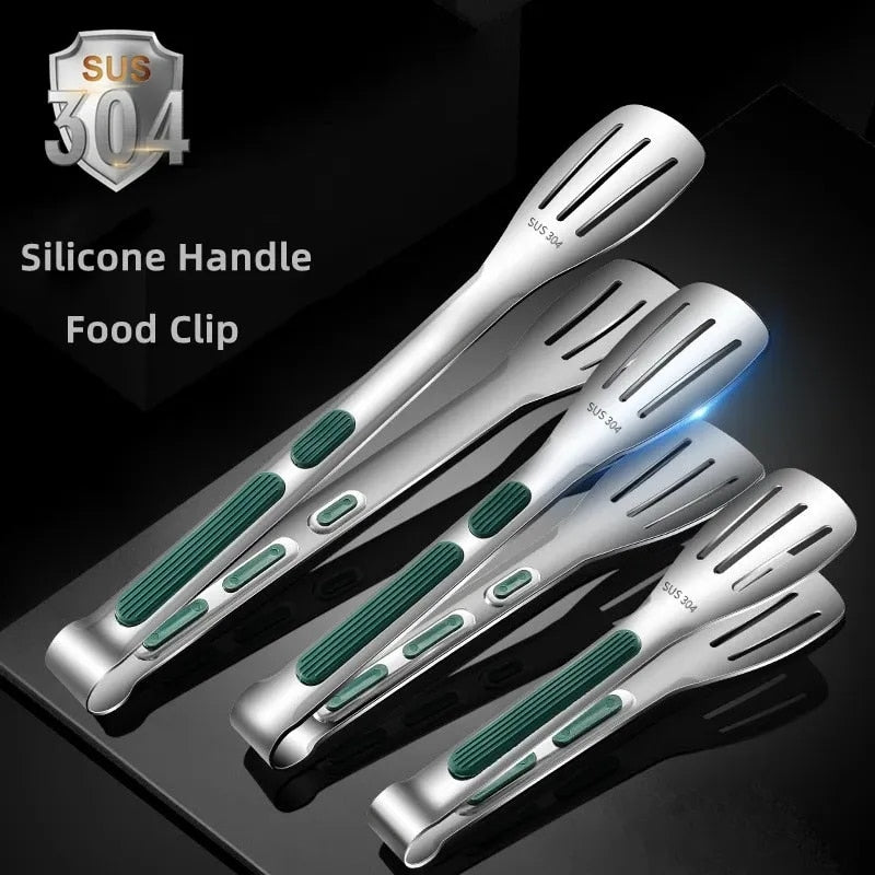 Stainless Steel Food Clip with Non-slip Handle