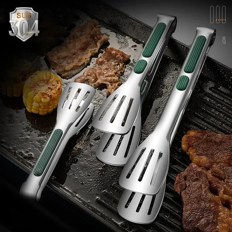 Stainless Steel Food Clip with Non-slip Handle