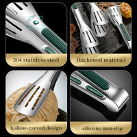 Stainless Steel Food Clip with Non-slip Handle