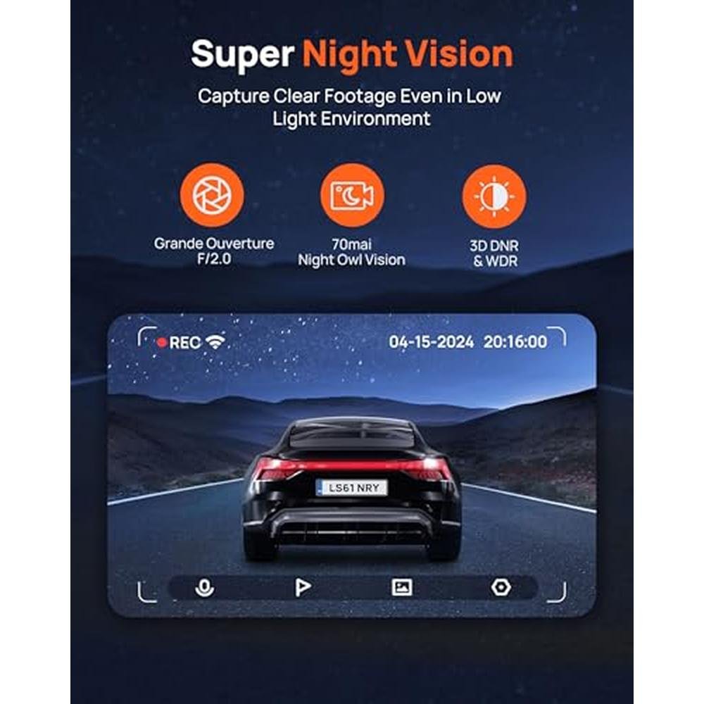 Dash Cam: 70mai M310 Dash Camera for Cars – Close-up Detail
