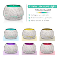 1000ml Essential Oil Diffuser,DAROMA Aromatherapy Diffuser With Bluetooth Speaker,Remote Control Aromatherapy Ultrasonic Cool Mist Humidifier, 7 Color Unique Mood Lights & Waterless Auto-Off,WhiteWood
