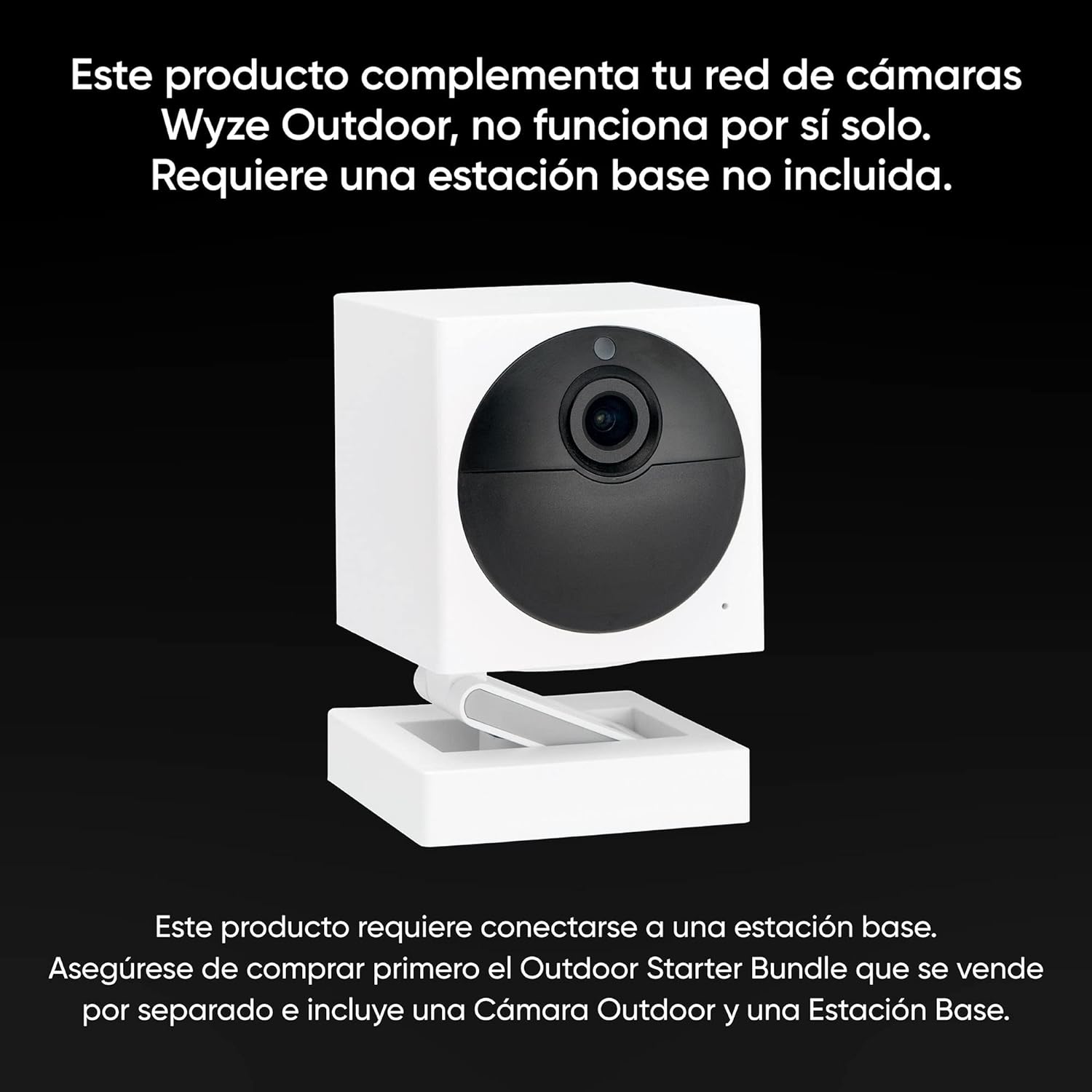 Wyze Cam Outdoor Add-on Camera, 1080p HD Indoor/Outdoor Wire-Free Smart Home Camera with Night Vision, 2-Way Audio, Compatible with Alexa & Google Assistant (base station required)