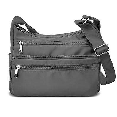 Lightweight Shoulder Bags for Women, Messenger Purses and Handbags Multi Pocket Nylon Waterproof Crossbody Bags Travel