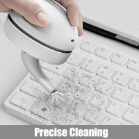 Desktop Vacuum Cleaner USB Charging with Vacuum Nozzle Cleaning Brush, Detachable Design & Portable Mini Table Dust Vaccum Cleaner, Best Cleaner for Cleaning Dust, Crumbs, Piano, Computer, Car Etc