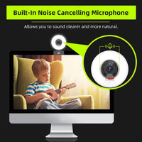 60FPS Streaming Webcam with Ring Light, Fast AutoFocus, Built-in Privacy Cover, 2021 NexiGo N960E USB 1080P Web Camera, Dual Stereo Microphone, for Zoom Meeting Skype Teams Twitch