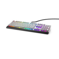 Alienware Low-Profile RGB Gaming Keyboard AW510K Light, Alienfx Per Key RGB Lighting, Media Controls and USB Passthrough, Cherry MX Low Profile Red Switches, Lunar Light
