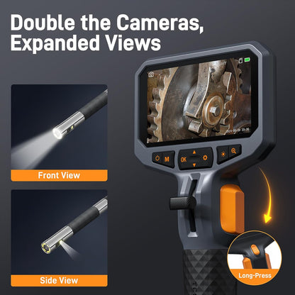 Articulating Borescope with Dual Lens Endoscope Camera – Close-up Detail