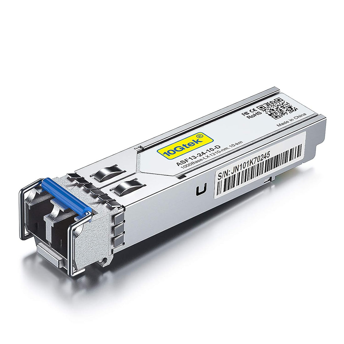 Gigabit SFP LC Single-Mode Transceiver, 1000BASE-LX Mini-GBIC Module for HPP J4859A/J4859B/J4859C(1310nm, DDM, 10km)