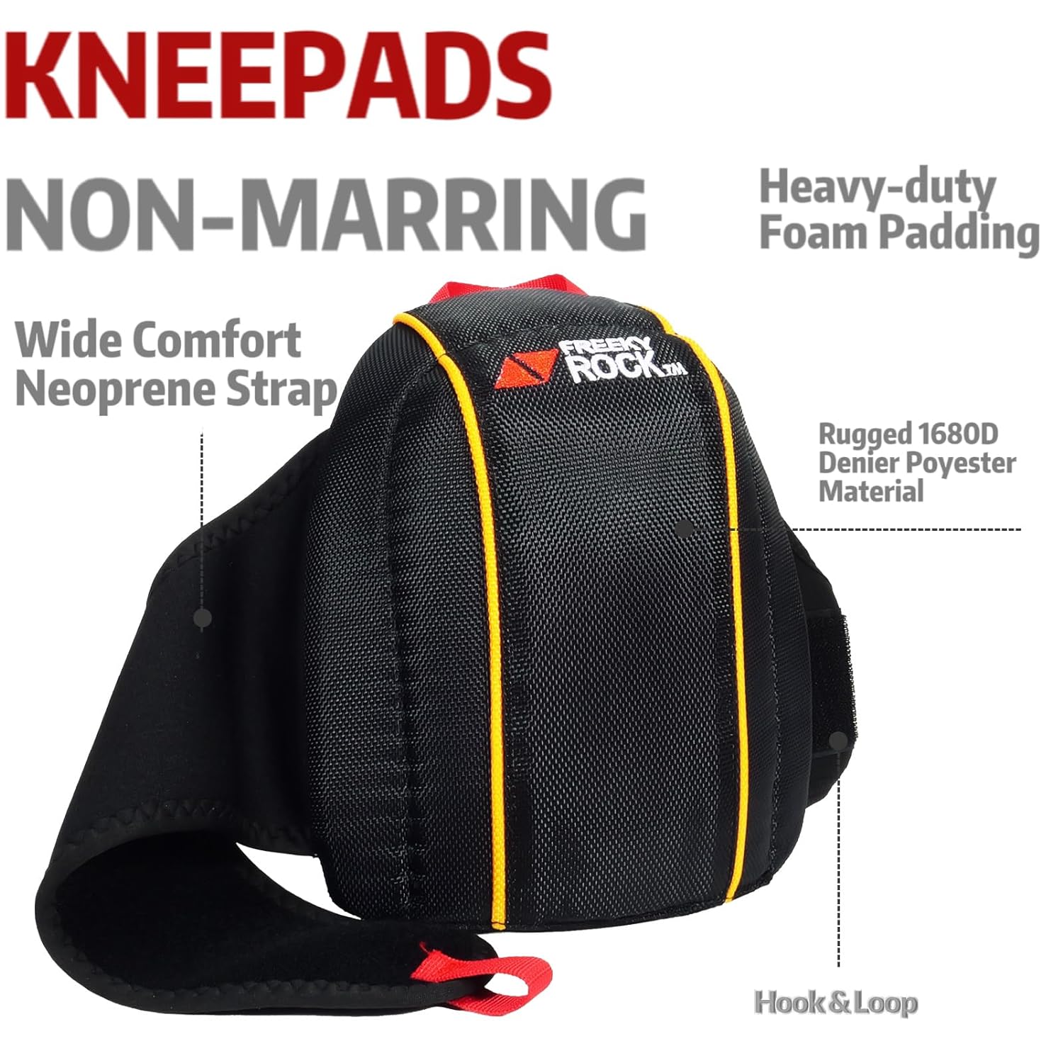 Professional Outdoor & Indoor Knee Pads for Women Men - Lightweight & Comfortable Knee Pad for Flooring,Rooftop，Anti-Slip Collision Avoidance Kneepads with Thick EVA Foam for House Cleaning, Light Construction Work & Volleyball