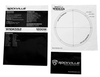 Rockville K5 W10K5S2 1200 Watt Subwoofer