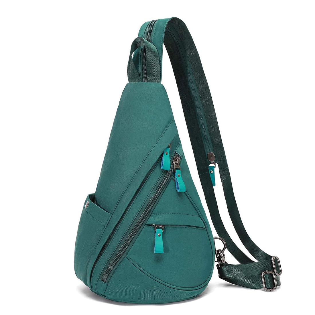 KL928 Canvas Sling Bag - Small Crossbody Backpack Shoulder Casual Daypack Rucksack for Men Women, Nylon-atrovirens, One Size, Daypack Backpacks