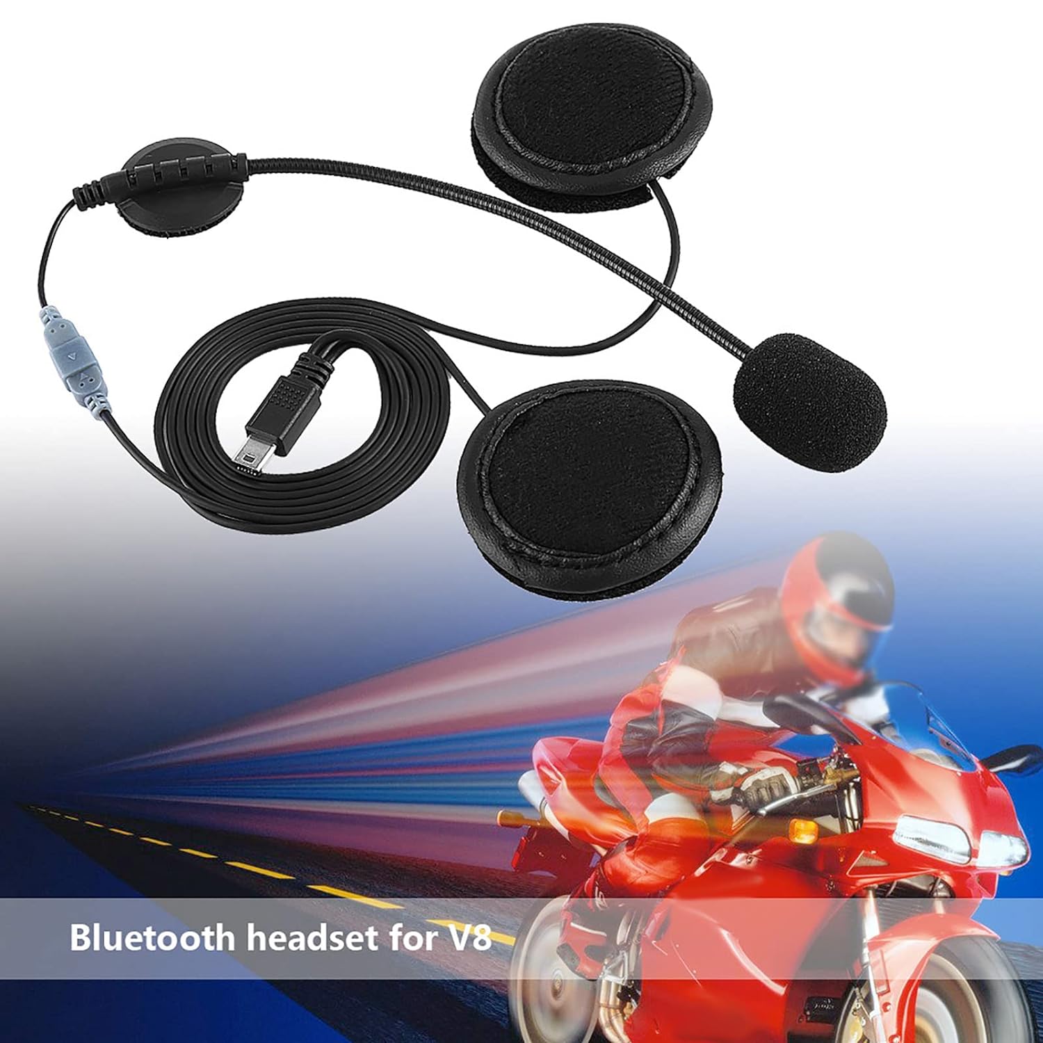 Accessories Headset Headphone Microphone For V8 Motorcycle Helmet Intercom Earphone Headset