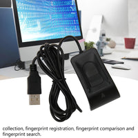 Sxhlseller USB Desktop Fingerprint Reader, 10 Fingerprint Capacity Fingerprint Scanner, Universal USB Computer Fingerprint Login Key for Windows Hello for Windows10