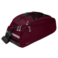 MOSISO Bike Rack Bag, Waterproof Bicycle Trunk Pannier Rear Seat Bag Cycling Bike Carrier Backseat Storage Luggage Saddle Shoulder Bag, Wine Red