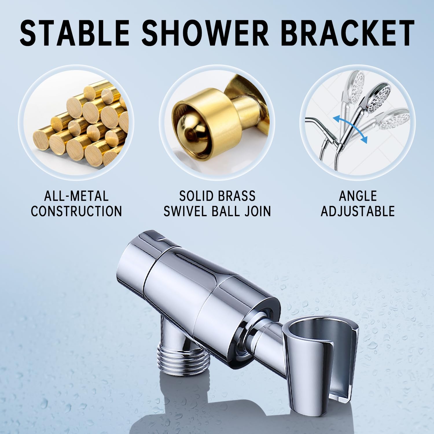 V-Frankness 10-Mode Filtered Shower Head| High Pressure Handheld ShowerHead with 70" Hose and Metal Adjustable Holder Combo| Hard Water Softener to Remove Chlorine and Heavy Metals (Chrome)