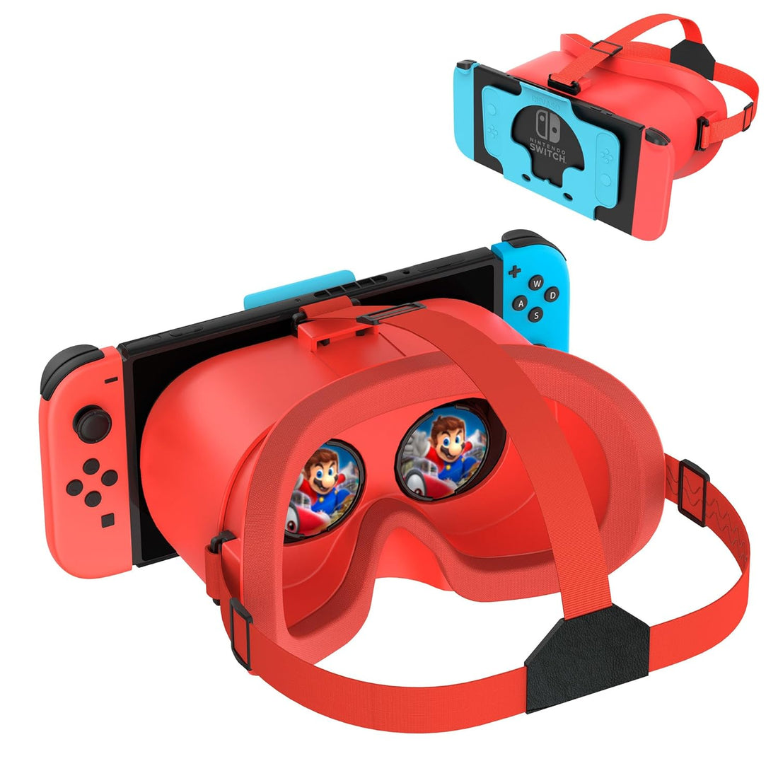 DEVASO Upgraded VR Headset for Nintendo Switch & Switch OLED, Switch Virtual Reality Glasses with Adjustable HD Lenses and Comfortable Head Strap, Labo VR Kit 3D Goggles for Switch Accessories