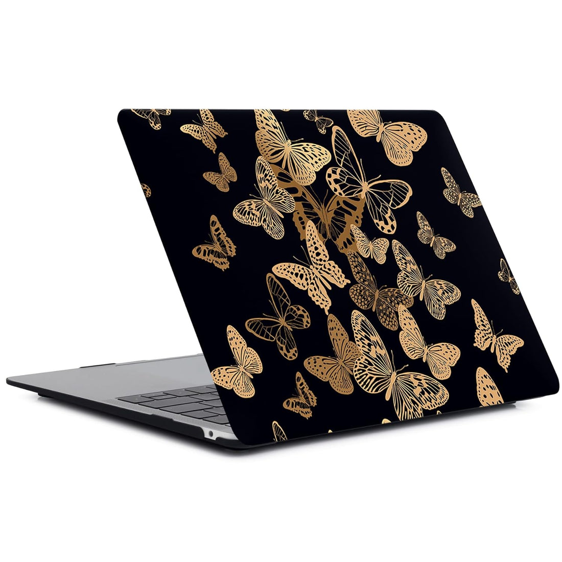 Laptop Case Compatible with MacBook Air 13 Inch Case 2020 2019 2018 Release Model A2337 A2179 A1932 with Retina Display & Touch ID, Plastic Hard Shell Cover & Keyboard Cover Skin, Gold Butterfly