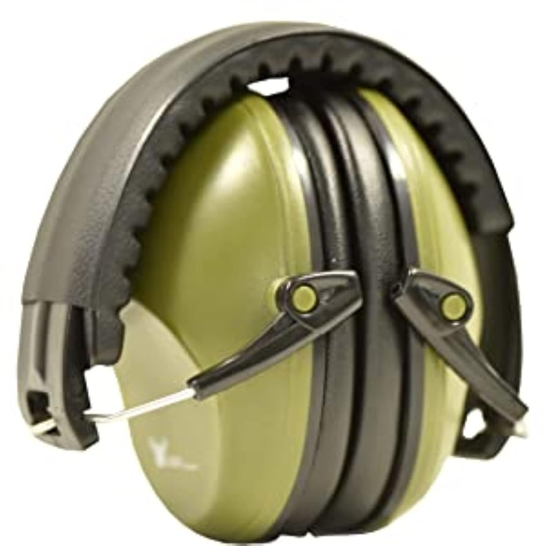G & F Products Earmuff Hearing Protection with Low Profile Passive Folding Design 26Db SNR & Reduces up to 125Db Noise Reduction, For Both Adults & Kids Adjustable Headband, Army Green (13010AG)